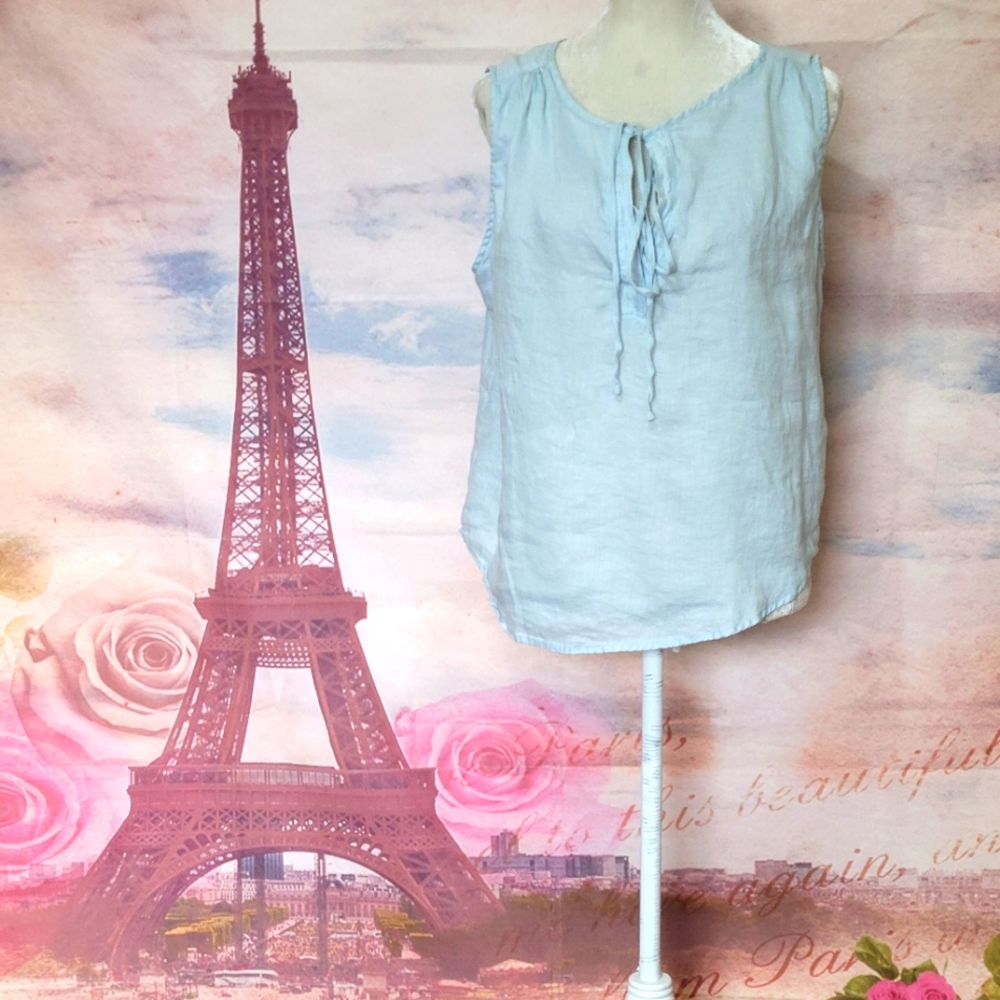 Vince Camuto sleeveless linen top